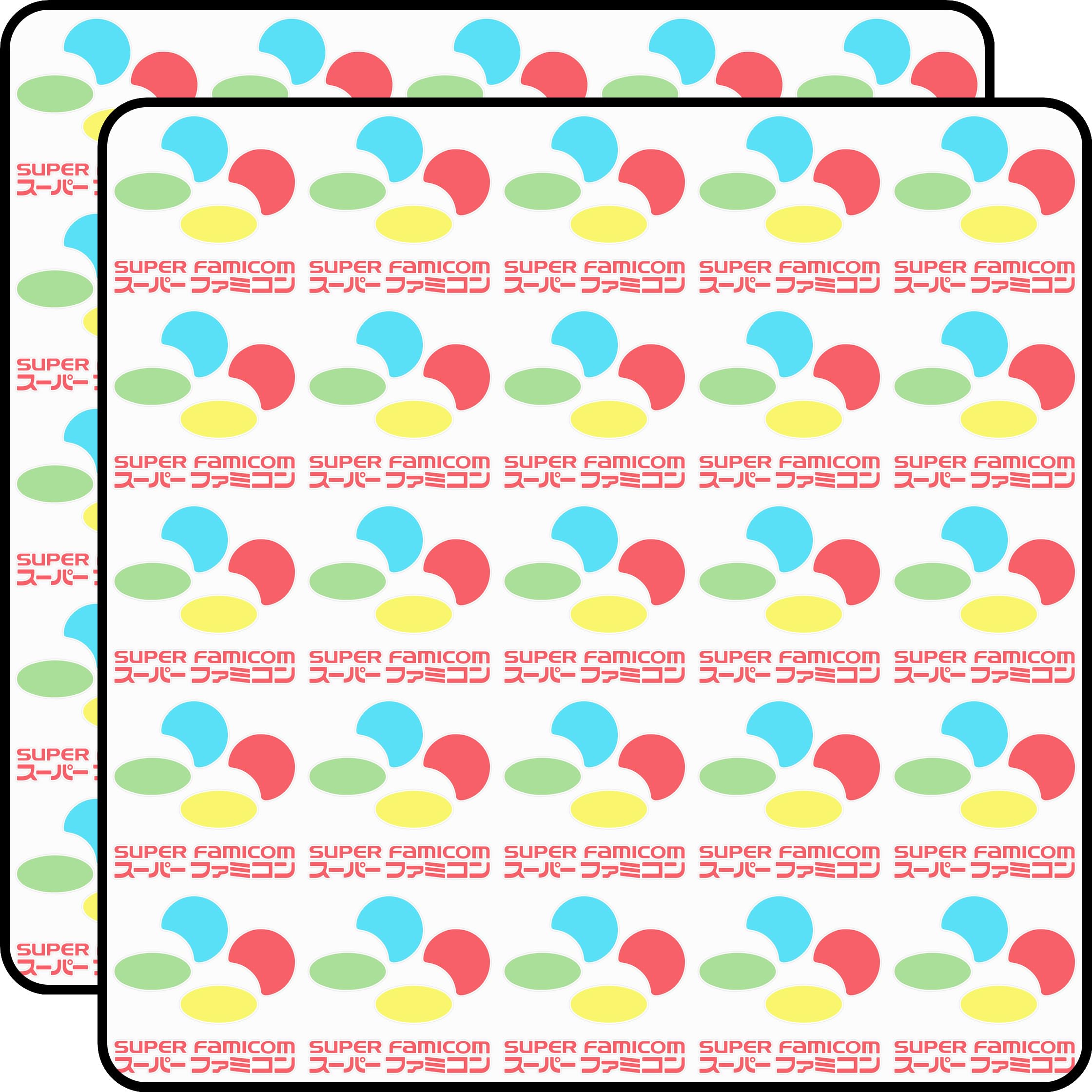 Super Famicom Scrapbook Stickers Vinyl Decals 1" Size – 50-Pack for Journals, Cards, Crafts
