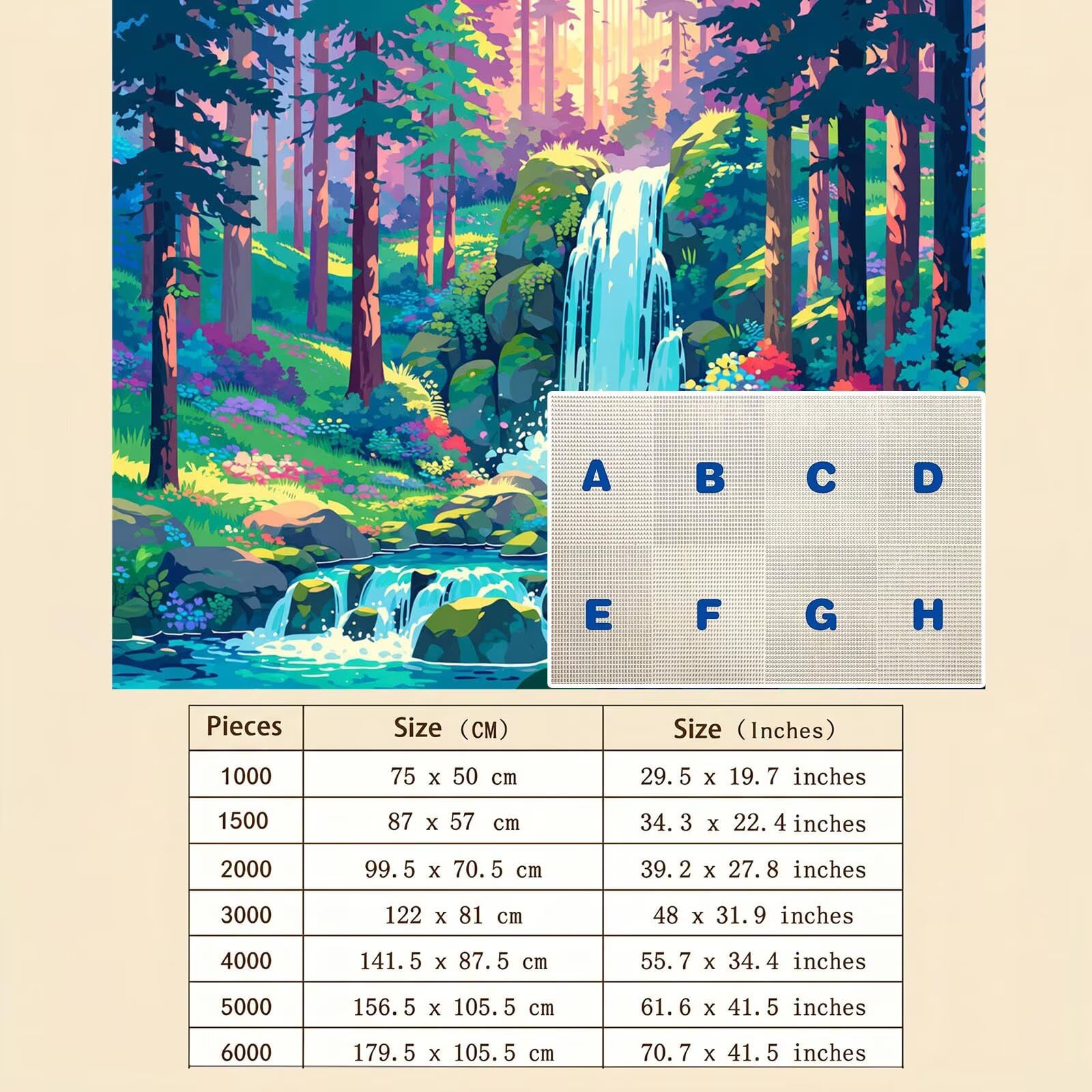 fumetti foresta-4 Puzzle 6000 Pezzi per Adulti, Puzzle in Legno - Collezione Classica con Poster Incluso - Sfida di Concentrazione e Passatempo Antistress, Gioco per Famiglia, 179 x 105 cm f0-677