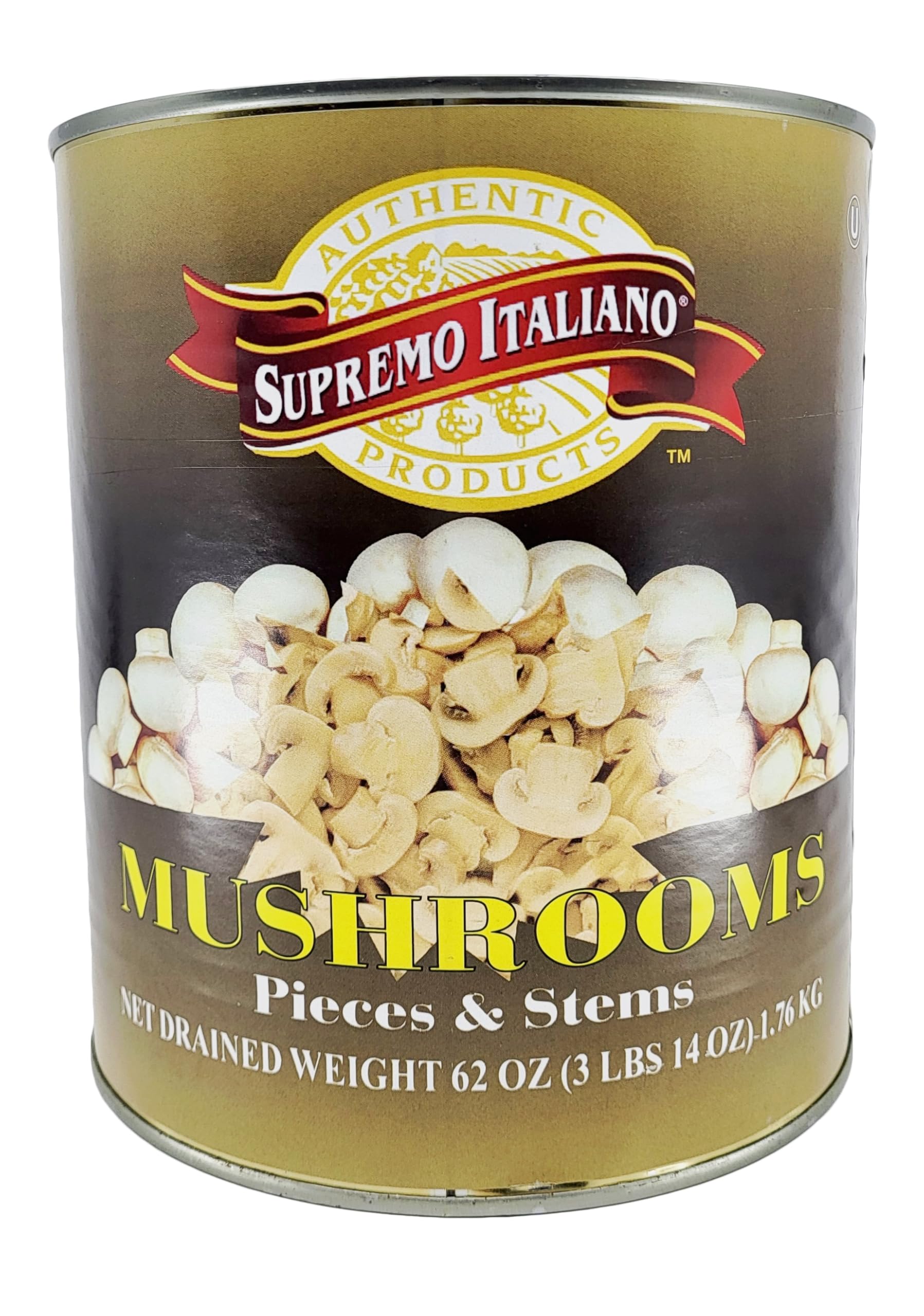 Supremo Italiano Mushrooms Stems and Pieces, 62 Ounce