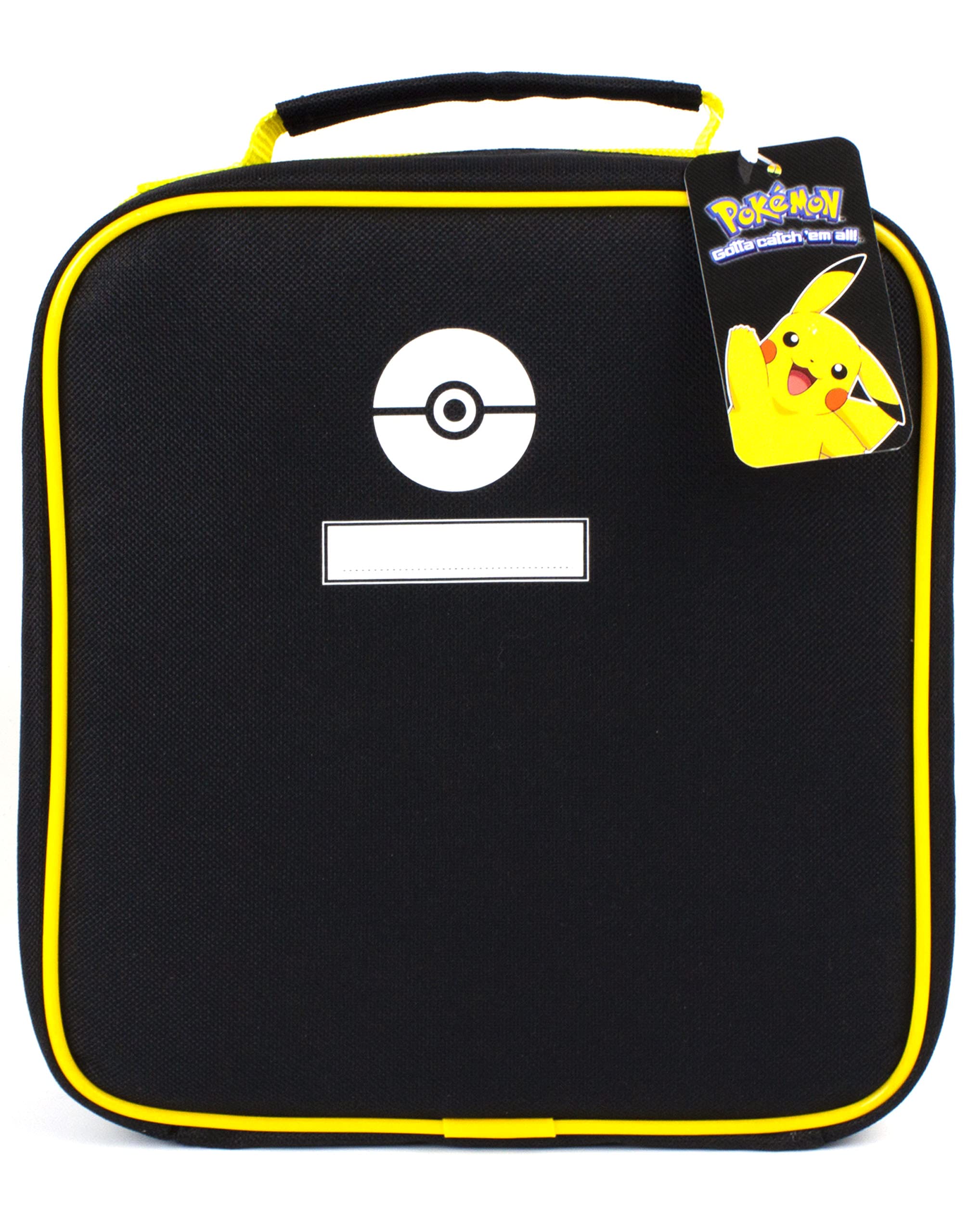 Pokemon Lunchtaschen-Set | Abenteuer mit Pikachu, Bulbasaur, Squirtle, Charmander | 5-teilige Schulessentasche mit BPA-freier Wasserflasche und Snacktöpfen | Spaß in Einheitsgröße