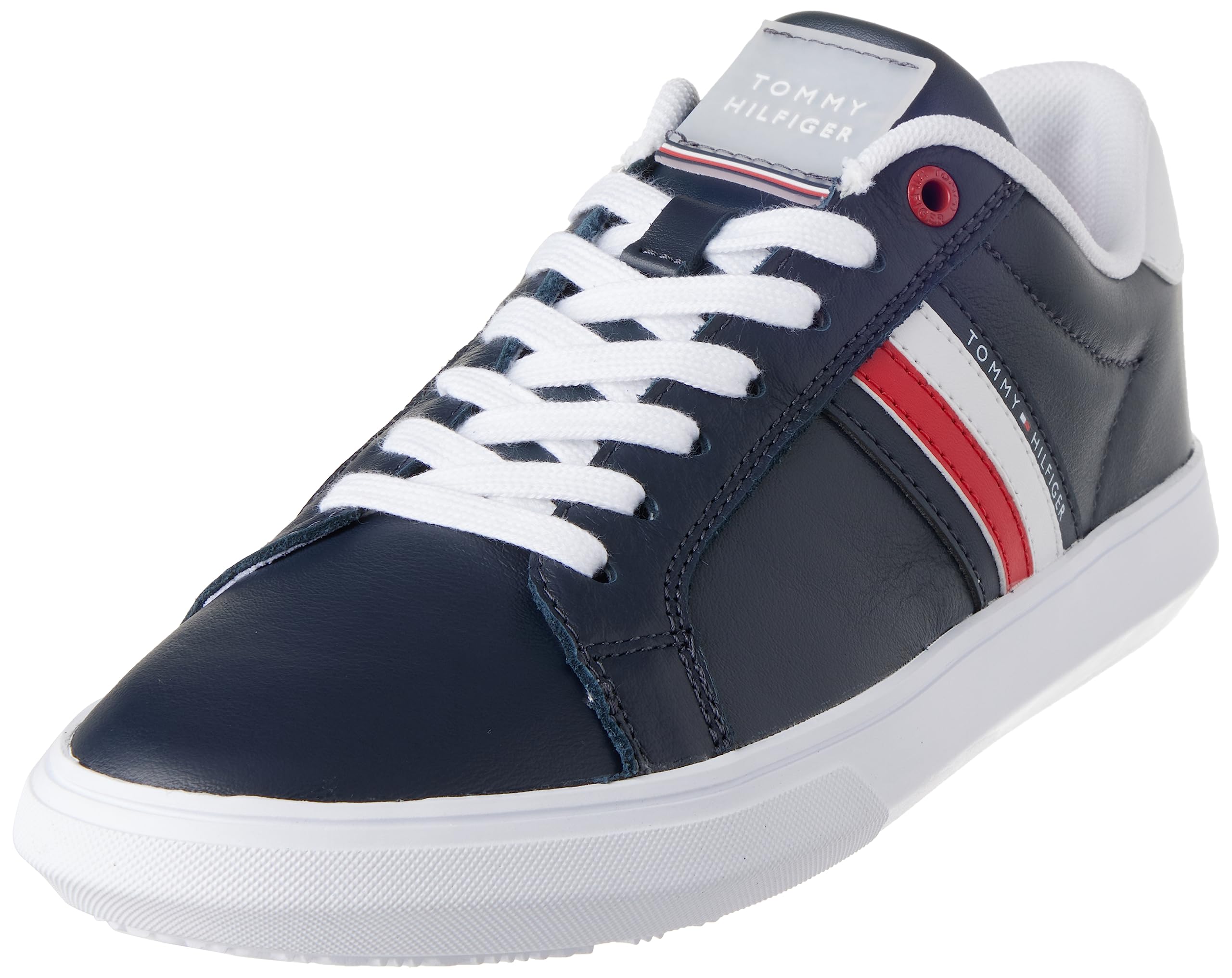Tommy Hilfiger Essential Leather Cupsole Fm0fm04921, Zapatilla con Suela Hombre