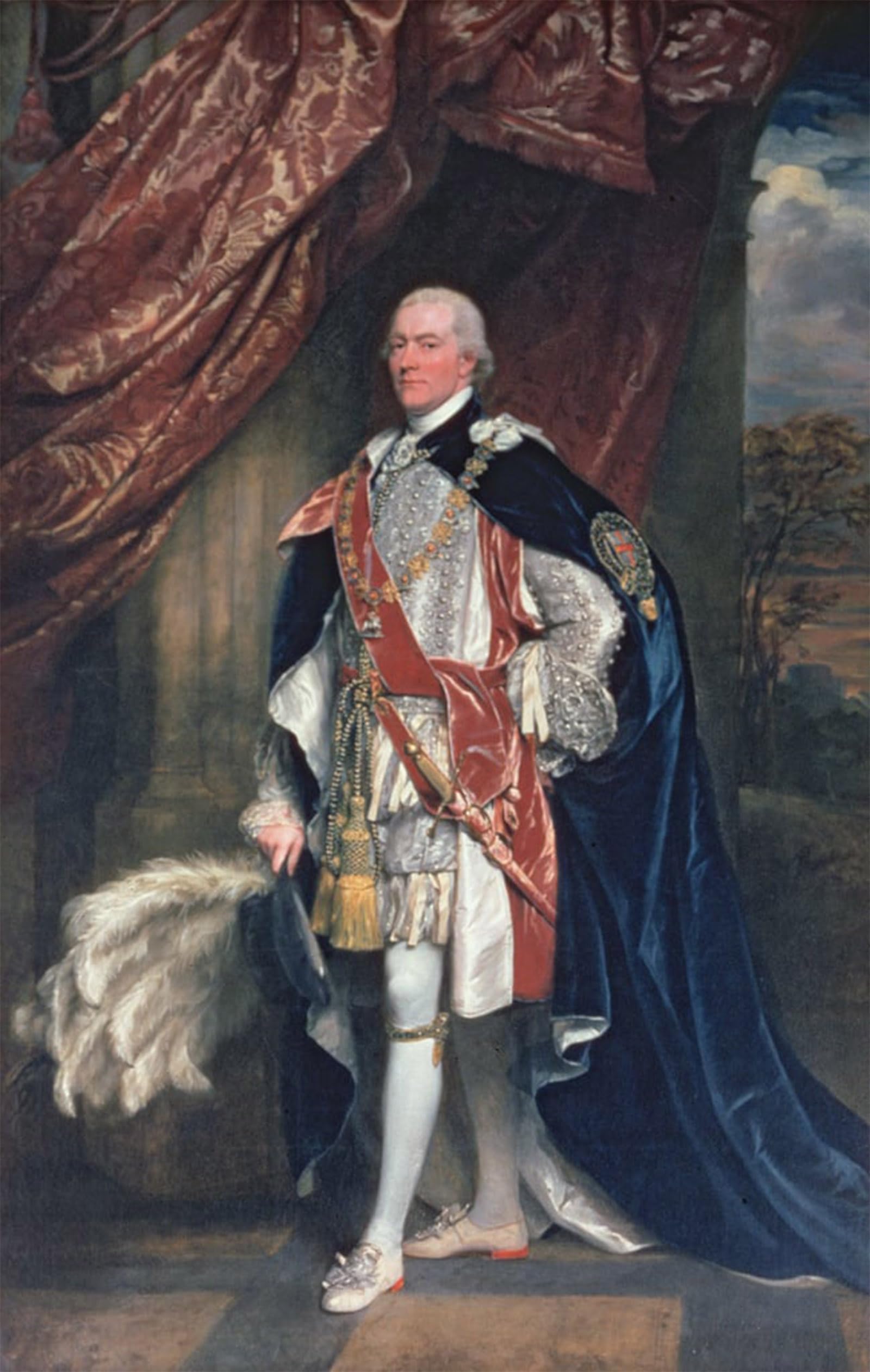 SERENDIPITP Aesthetic Poster Photo Wall Print Retro Picture George Spencer St Lord of the Admiralty in Garter Robes by Singleton Copley Modern Wall Artwork for Home Decor 60x90cm