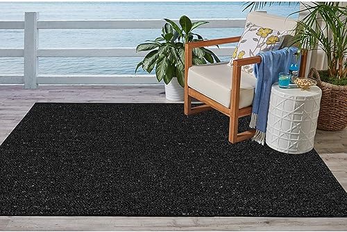 Miniatura 2 de Ambiant Broadway Collection - Alfombra de color sólido para interiores y exteriores, color beige, 1.5 x 2.25 pies (18 x 27 pulgadas)