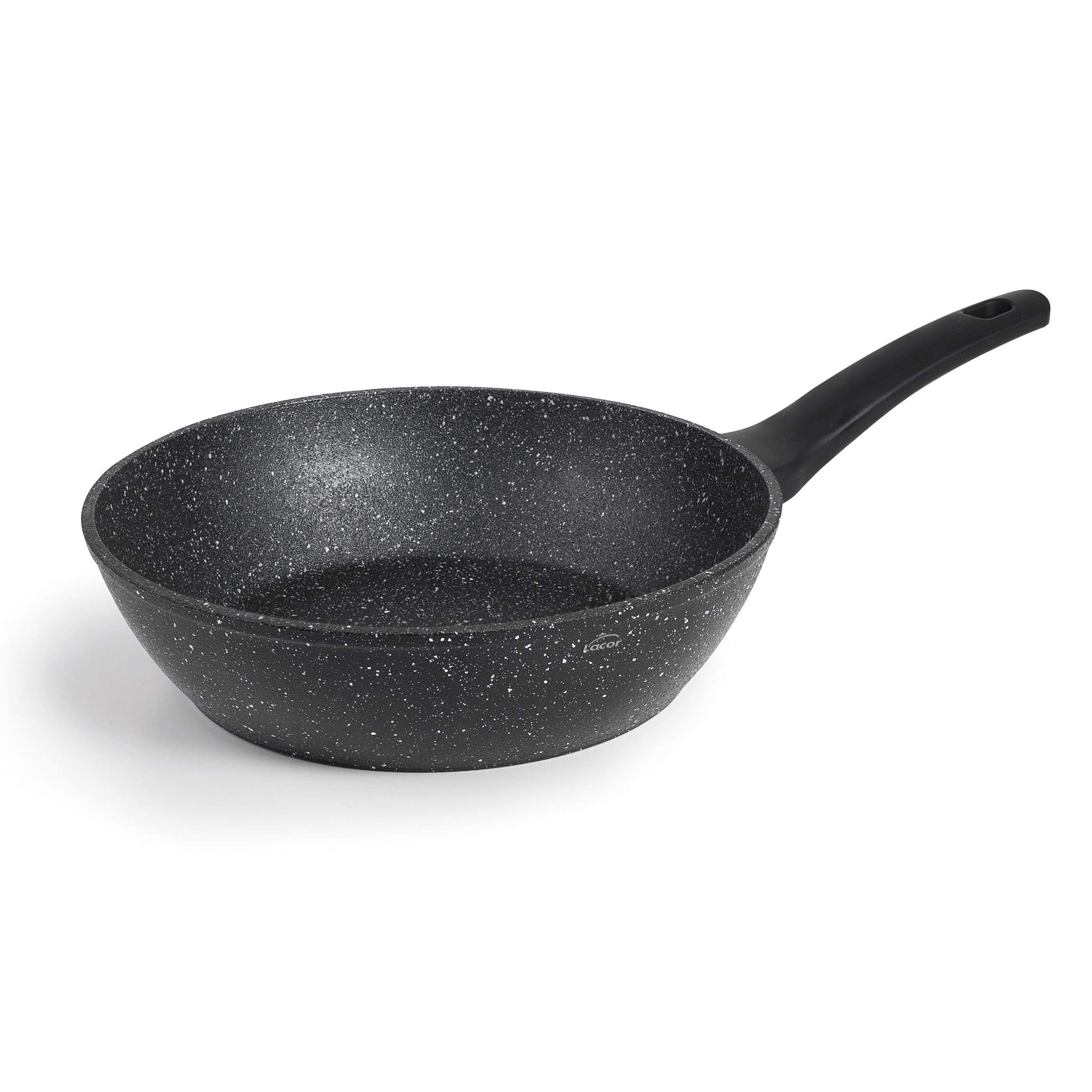 Lacor - 26834 - Honda Non-Stick Frying Pan, Forged Aluminium, Suitable for All hob Types Including Induction, Full Induction, Ø24 cm, Eco-Friendly, PFOA Black