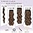 NAYOO Clip in Hair Extensions for Women 20 Inch Long Wavy Curly Medium Brown Hairpieces Full Head Synthetic Hair Hairpieces (6PCS,Medium Brown)