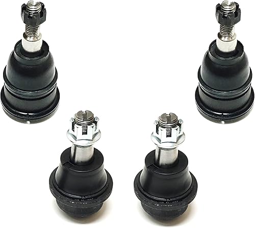 Miniatura 1 de PartsW Juego de suspensión de 4 piezas para camionetas Cadillac Chevrolet y GMC, juntas esféricas delanteras, superiores e inferiores