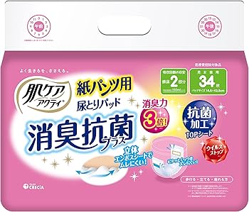 アクティ　尿とりパッド２サイズ、紙オムツセット Amazon | 日本製紙クレシア 肌ケア アクティ 紙パンツ用 尿とりパッド
