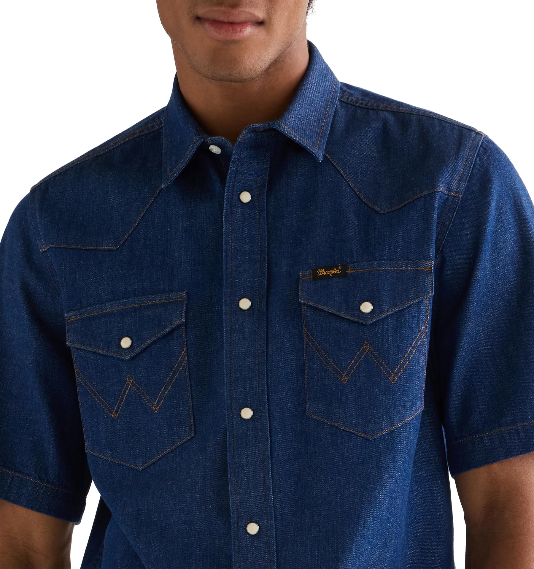 Wrangler Męska koszula rekreacyjna Ss Western