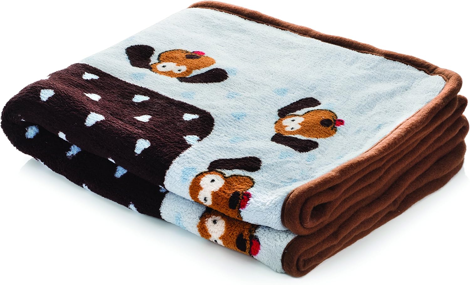 Snuggle Puppy Blanket for Pets - Extra Soft and Long Lasting - Blue Pattern