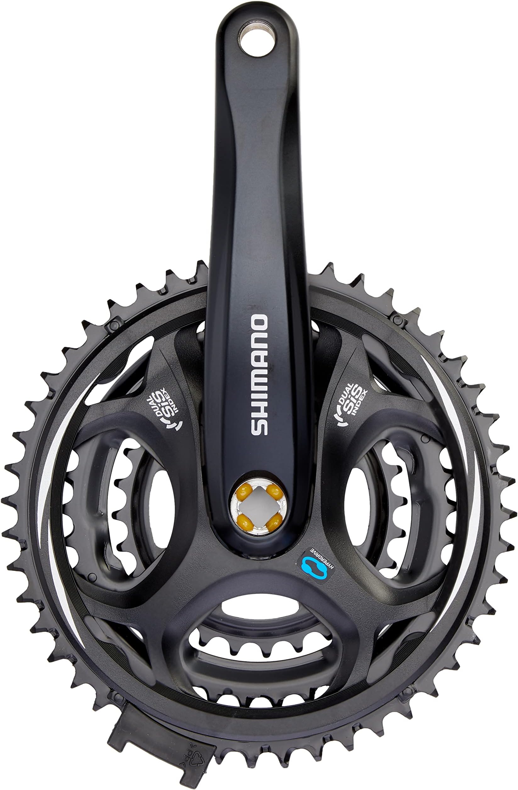 Shimano Crank Chainset M311 48/38/28 BK 175mm, Black