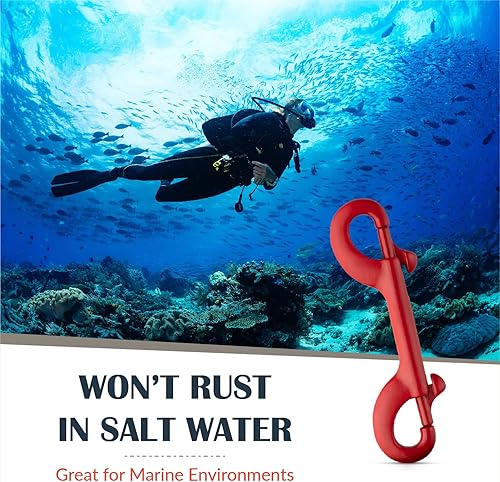 Miniatura 65 de Flourish Gancho a presión de perno de doble cara resistente, acero inoxidable, gancho multiusos de 4 pulgadas con aberturas de 1/2 pulgada, ideal