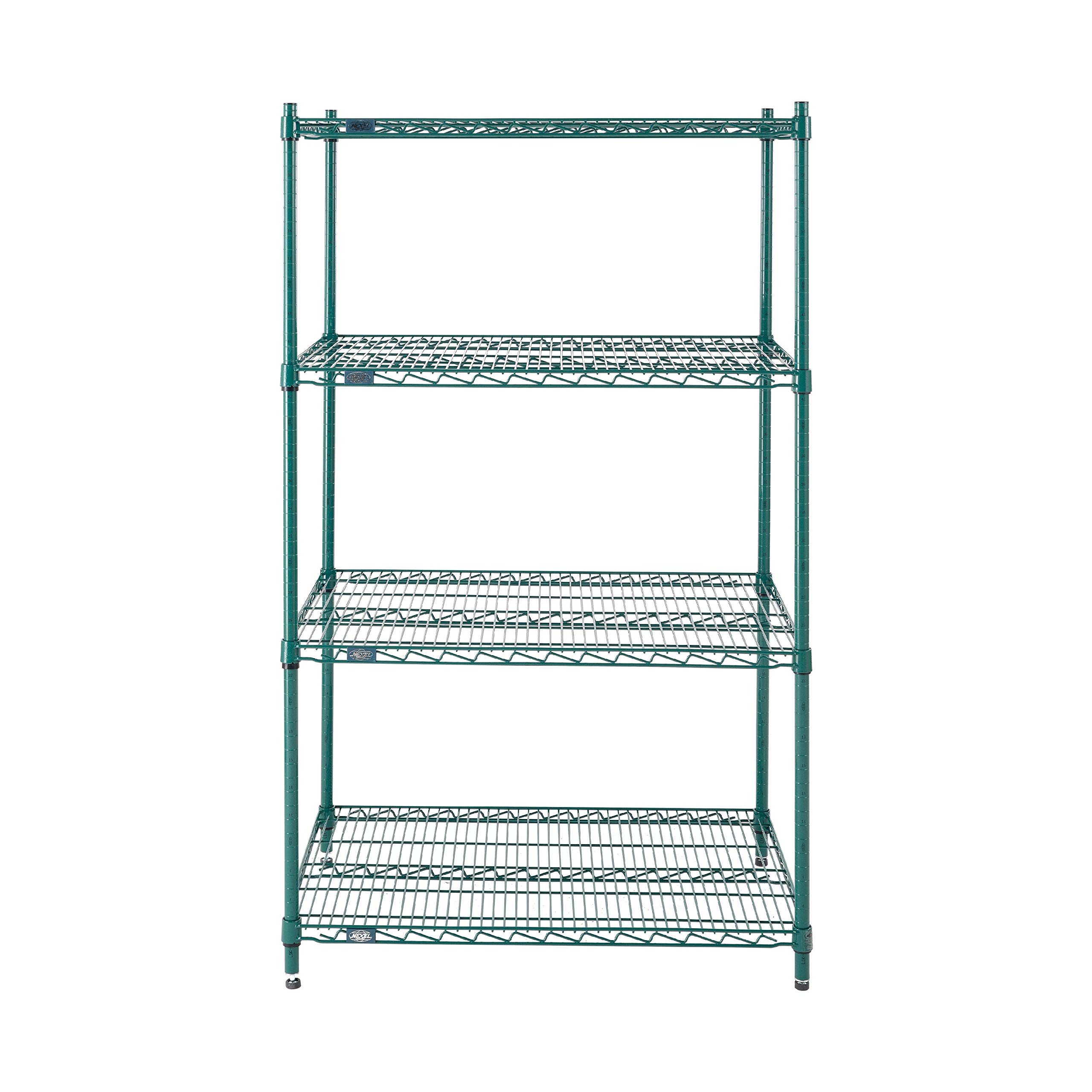 Nexel Wire Shelving, Green Epoxy, 36