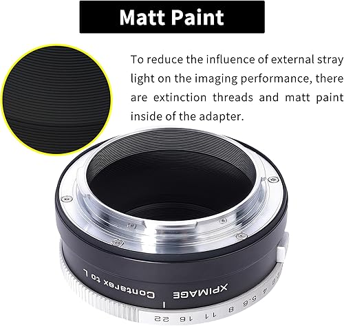 Miniatura 6 de Anillo adaptador de montaje de lente para lente Ikon Contarex a cámara Leica o Panosonic L Mount