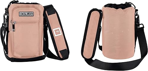 Miniatura 3 de IRON FLASK Portador, soporte, funda  Se adapta a botella de agua deportiva de acero inoxidable aislada, correa de hombro ajustable, funda de bolsa