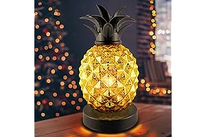 Beaming Pineapple Lamp with Dazzling Glitter Interior