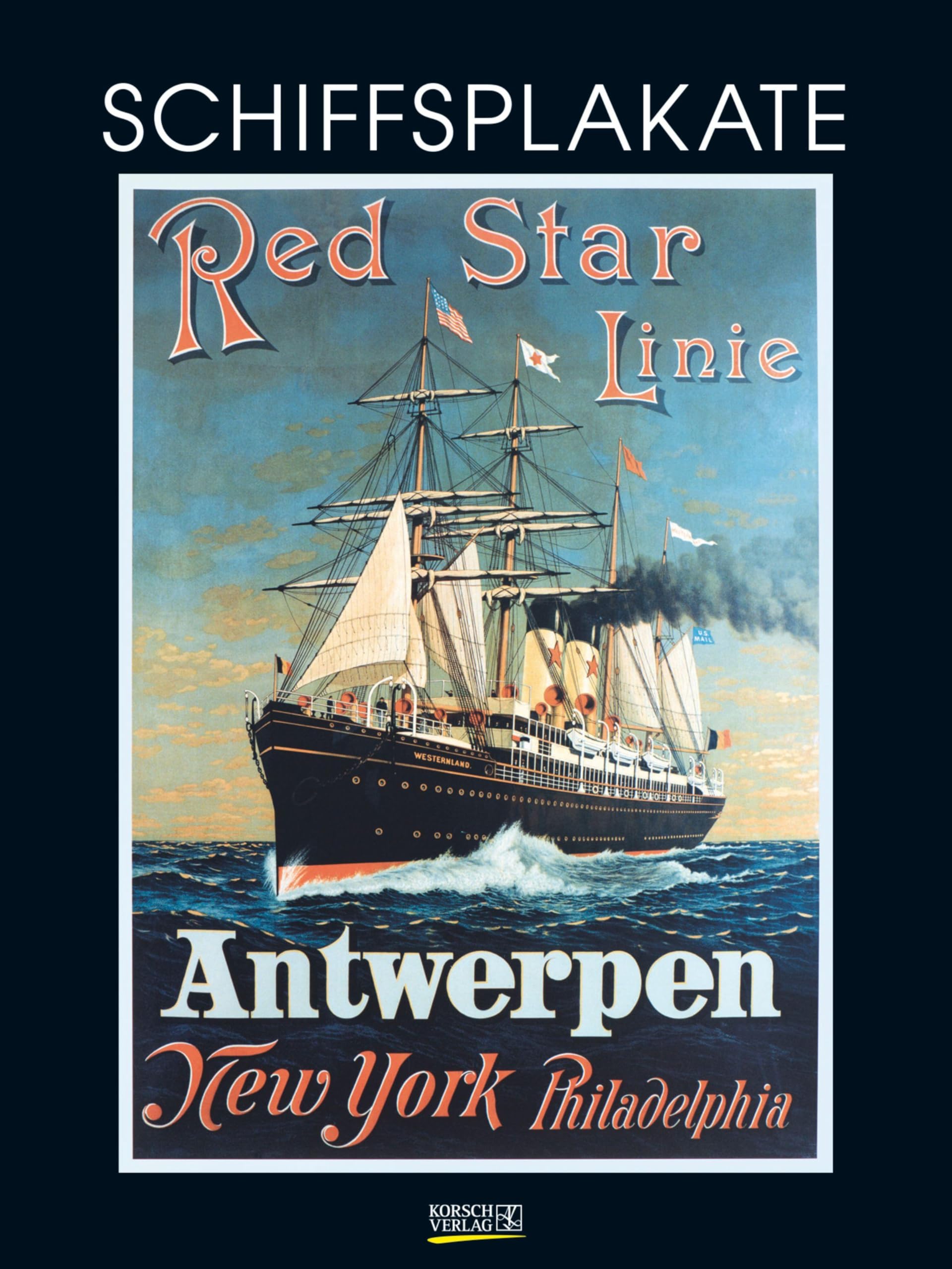 Schiffsplakate 2027: Großer Kunstkalender. Wandkalender mit historischen vintage Plakaten für Schiff-Reisen. 48 x 64cm
