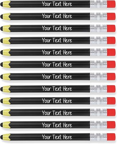 Miniatura 2 de Bolígrafos personalizados a granel para niños bolígrafo en forma de lápiz lápiz óptico para dispositivos de pantalla táctil regalos personalizados