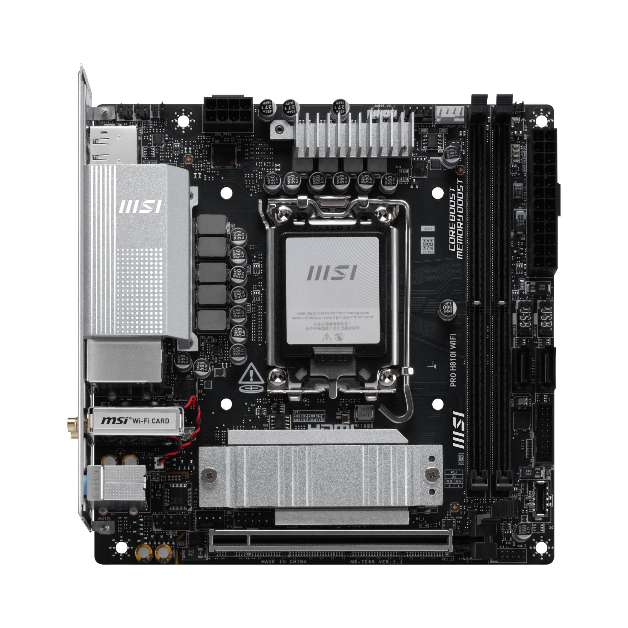 Amazon | MSI PRO H810I WIFI Mini-ITXマザーボード MB6916 | MSI
