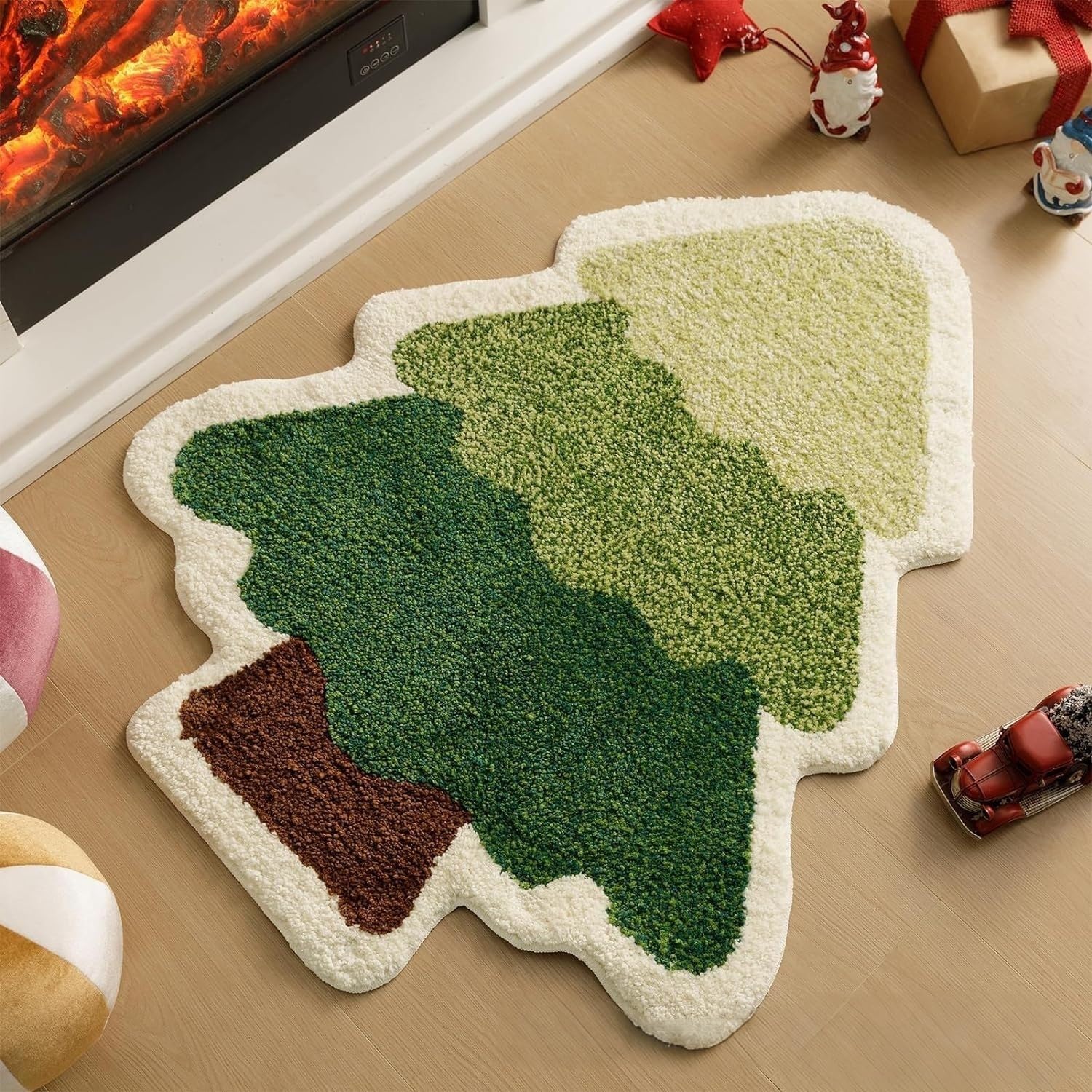 Alien Christmas Series Imitation Cashmere Floor Mat