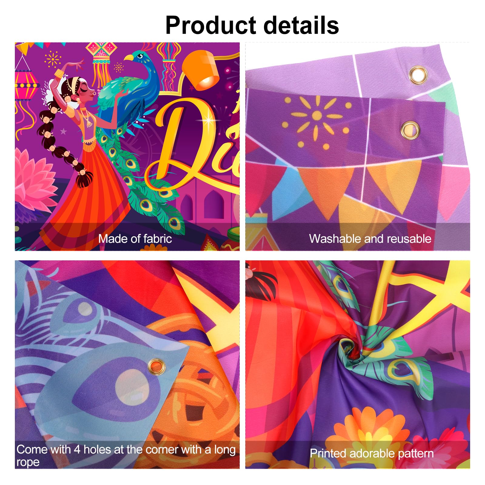 DPKOW Happy Diwali Banner Decorations - Image 3