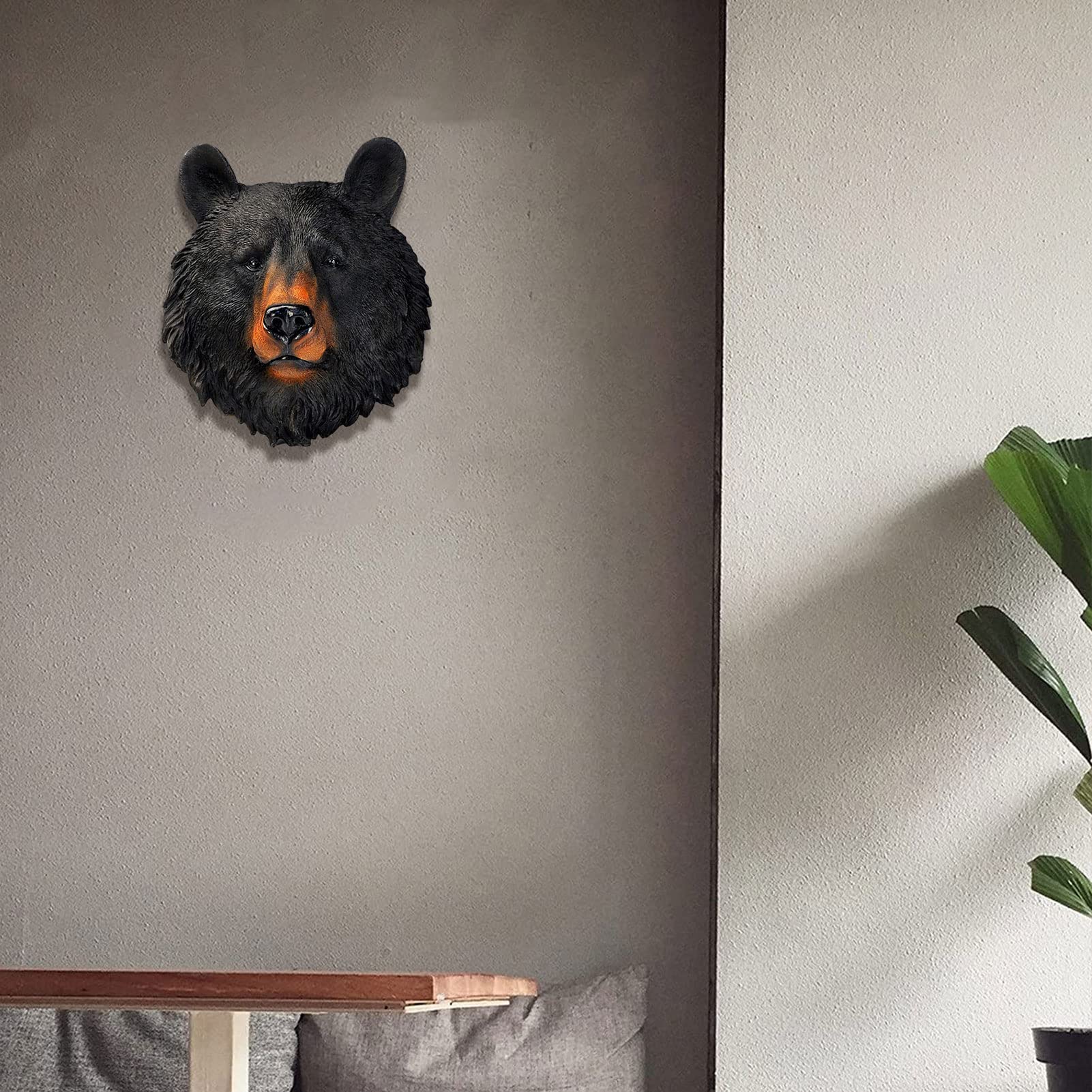 Amazon.co.jp: SAEYZ 3D動物の頭 壁掛け 樹脂 壁飾り インテリア