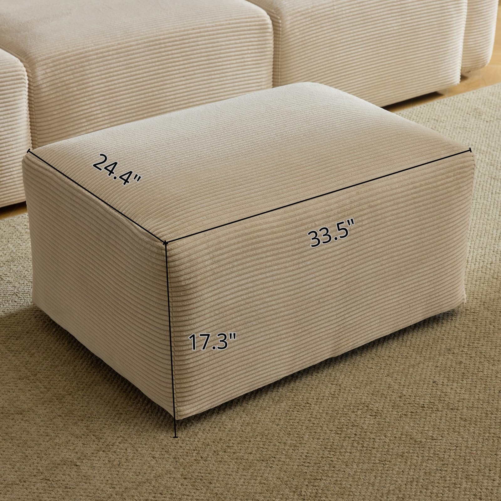 Amazon.com: Karl home Modular Ottomen for Sectional Sofa Modern
