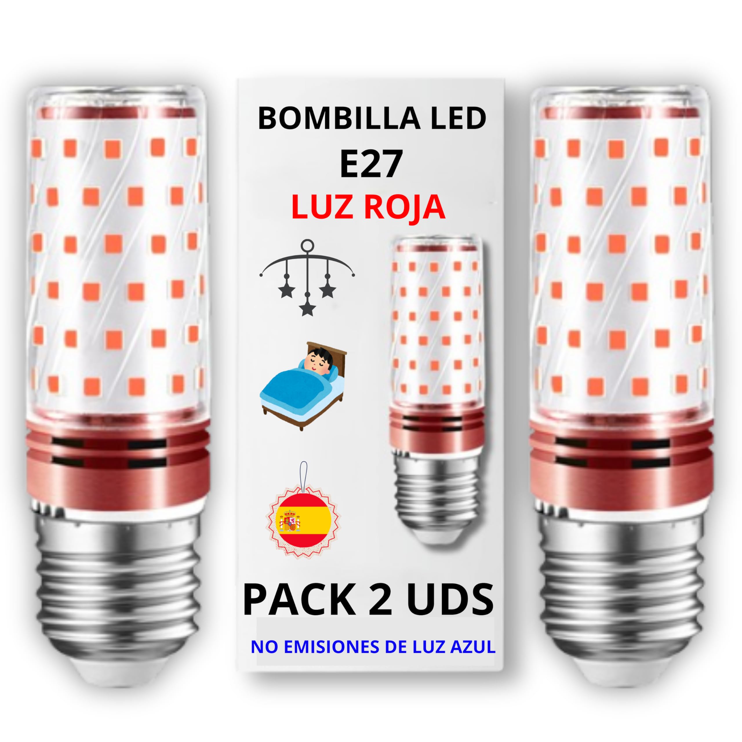 bombilla luz roj a