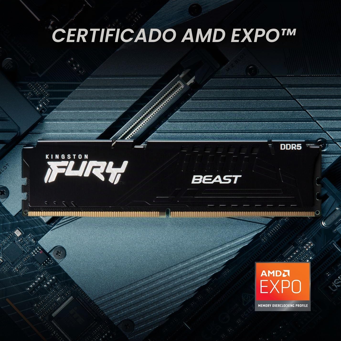 Kingston Memória para jogos de mesa Fury Beast Black 32GB 6000MT/s