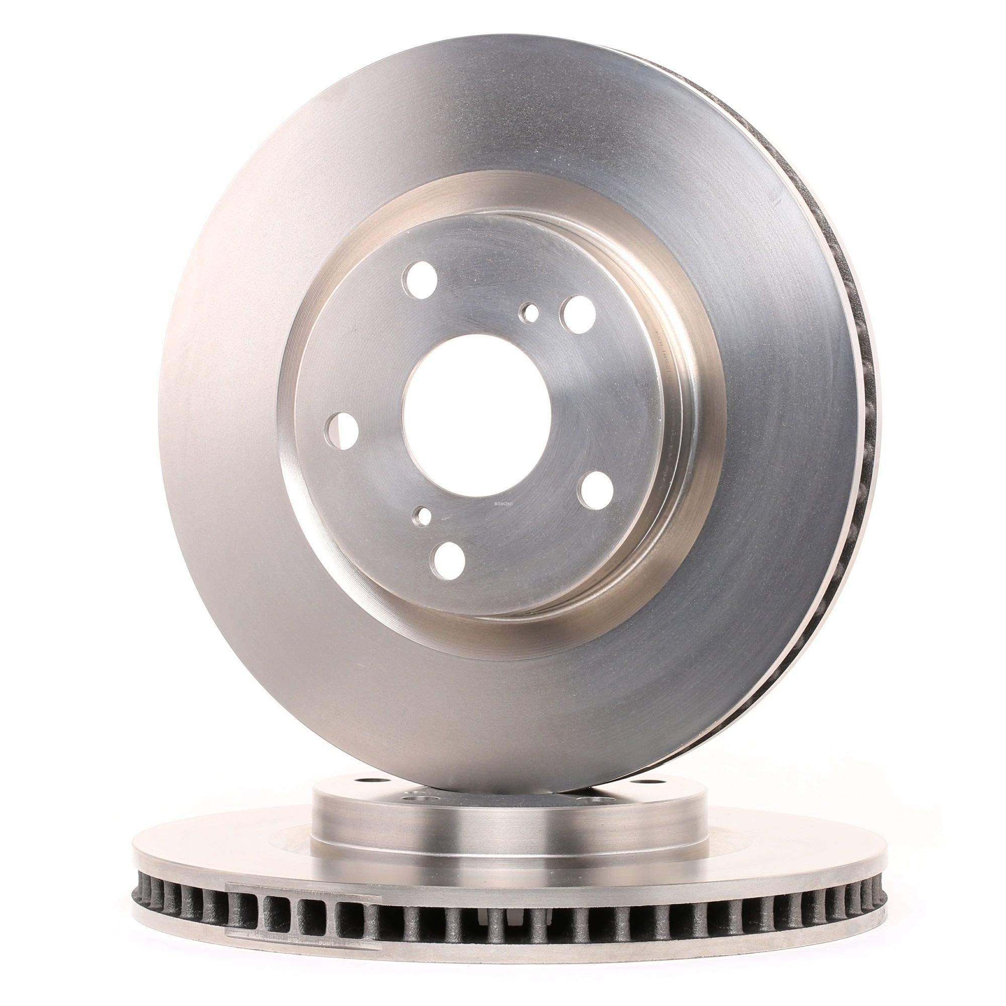 2x BOSCH Disco de freno Delantero Ø296mm Altura: 49,3mm Espesor: 28mm Corona de Agujeros - Ø: 114,3mm ventilado ventilación interna 0 986 479 768 Compatible con TOYOTA Auris Familiar E18
