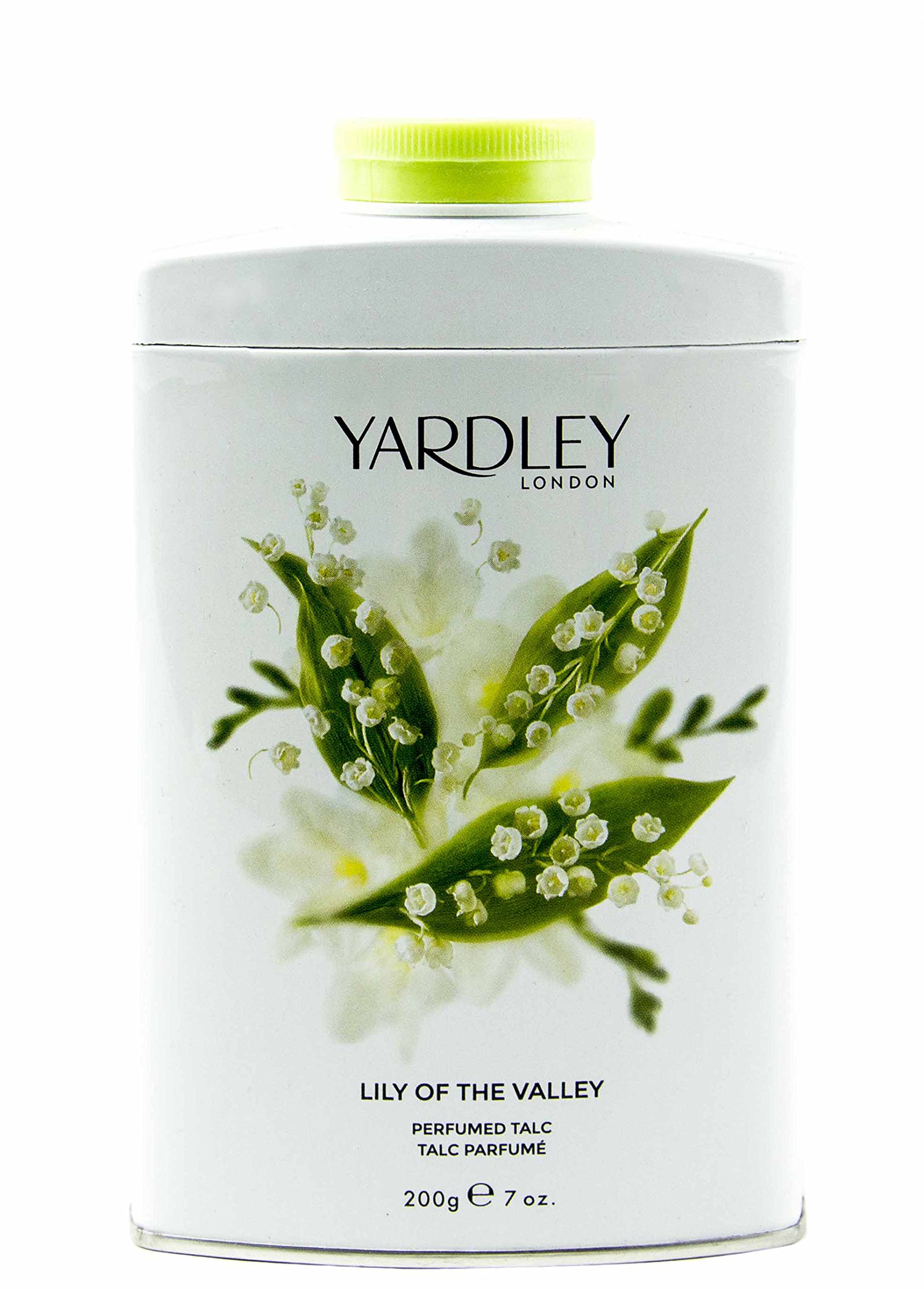 Yardleyof London Lily of the Valley Perfumed Talc, 7 Oz, Made in England - NEW FORMULA