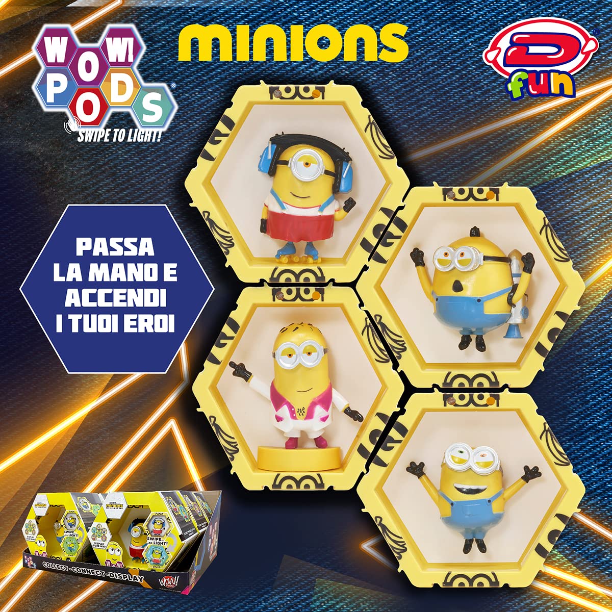 Amazon.com: D-fun Wow Pods, Minions, DJ Josh, Multicoloured