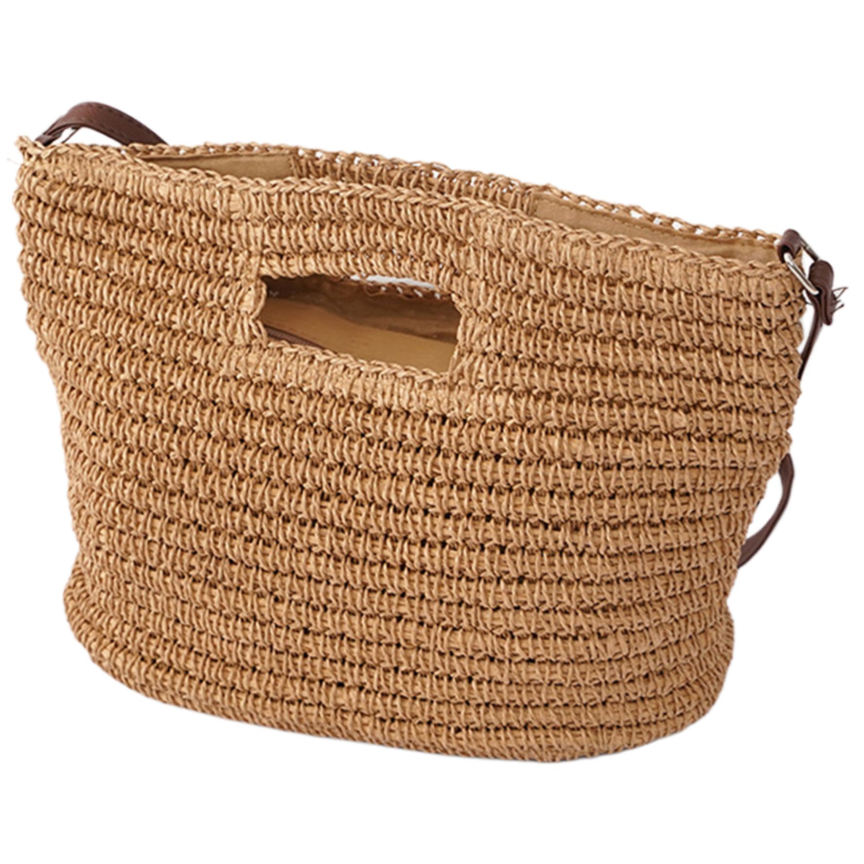 Sac de paille zippé pour vos journées à la plage et promenades d'été