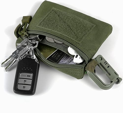 Miniatura 3 de Paquete de 2 bolsas Molle tácticas compactas EDC bolsa pequeña bolsa de utilidad bolsa de accesorios organizador bolsa monedero