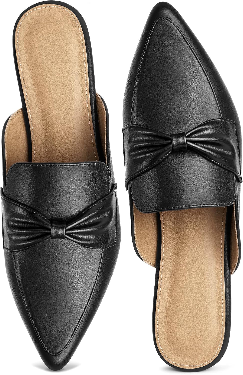 Alicegana Mules for Women Dress Flats: Comfortable Slip On Backless Slides