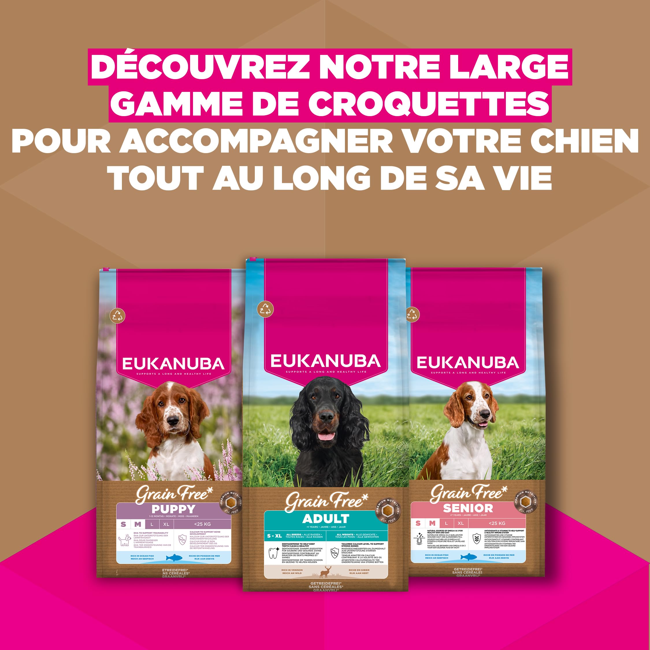 EUKANUBA Chien Adulte sans Céréales Gibier 12 kg