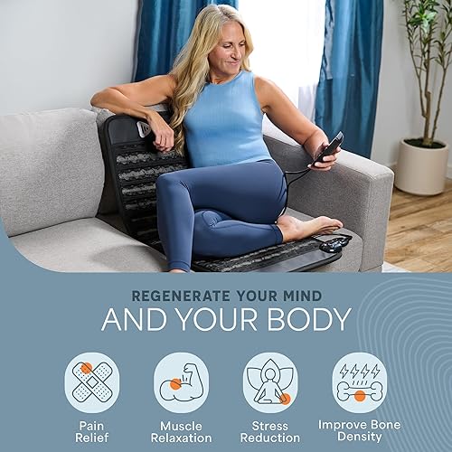 Miniatura 2 de Lifepro Portable Far Infrared Heating Mat - Mat with Far Infrared Heating Pads -Therapy Device for Back, Mood, Energy, and Recovery