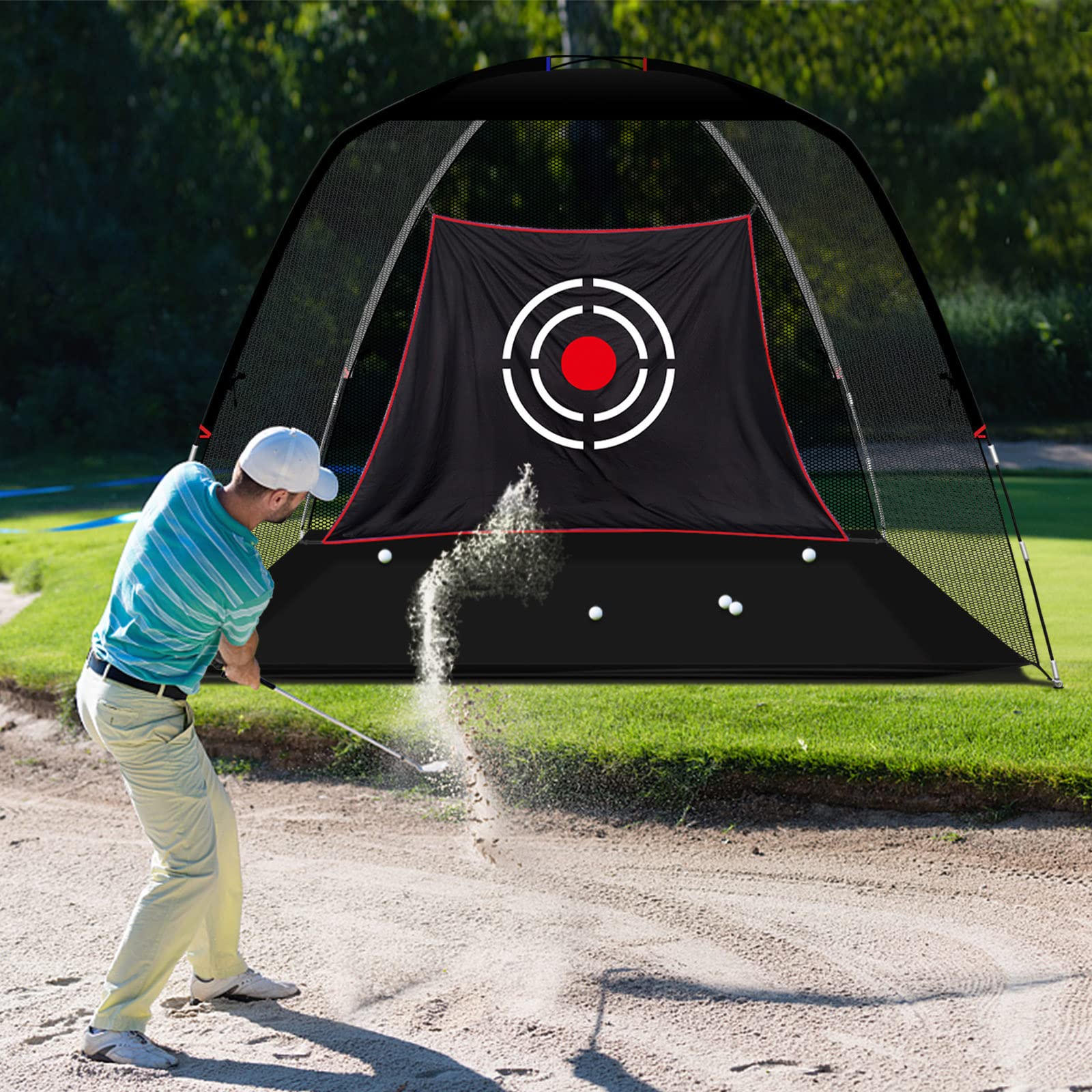 Amazon.co.jp: KAIDIDA ゴルフネット 練習用 屋外 3m ゴルフ練習用
