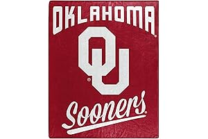 Oklahoma Sooners Blanket - Northwest NCAA Unisex-Adult Raschel Throw Blanket