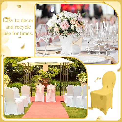 Miniatura 7 de 60 fundas para sillas de boda, fundas de elastano para sillas, fundas de poliéster y elastano, plegables para bodas, banquetes, celebraciones,