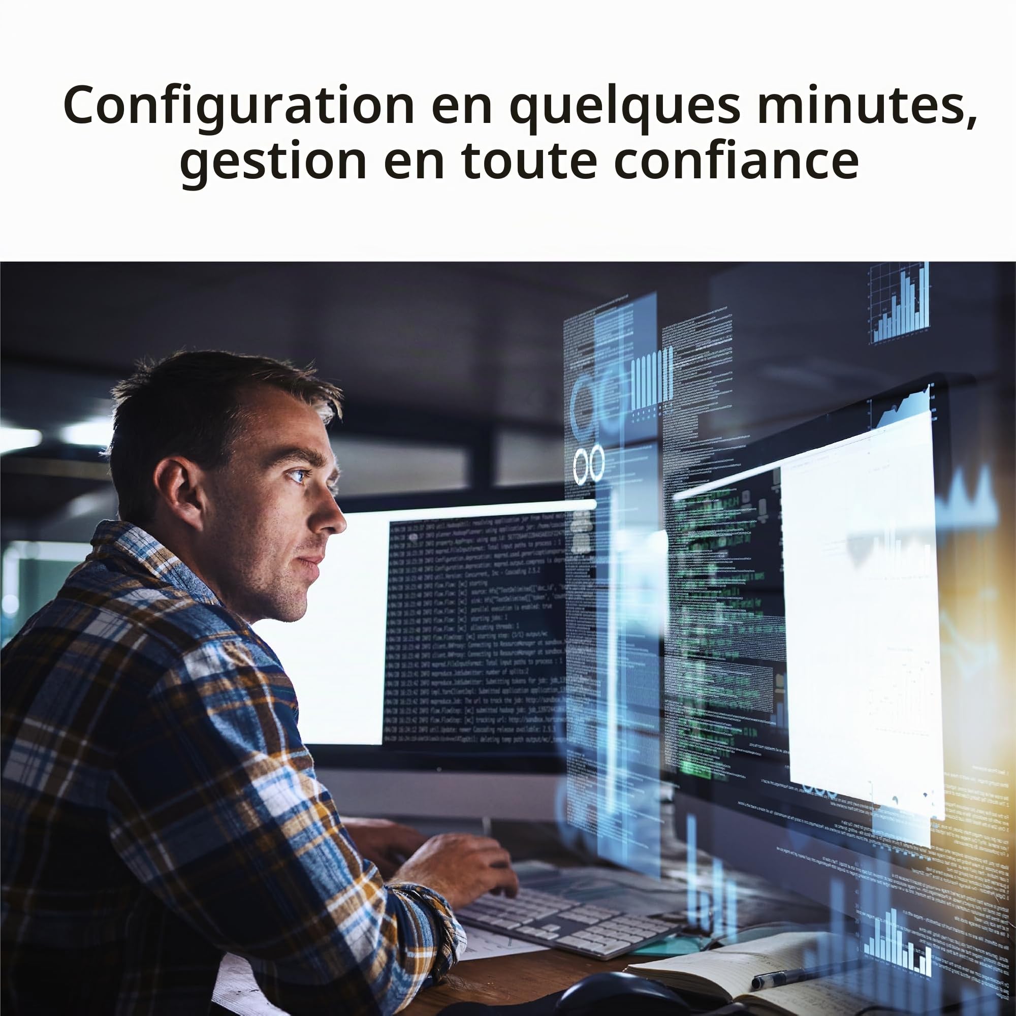 D-Link DBR-X3000-AP AX3000 Wi-FI 6 Smart Access Point – Double Bande 574+2402 Mbps, PoE, MU-MIMO, Sécurité WPA3, Gestion centralisée, Portail captif, Point d’accès Wi-FI Professionnel