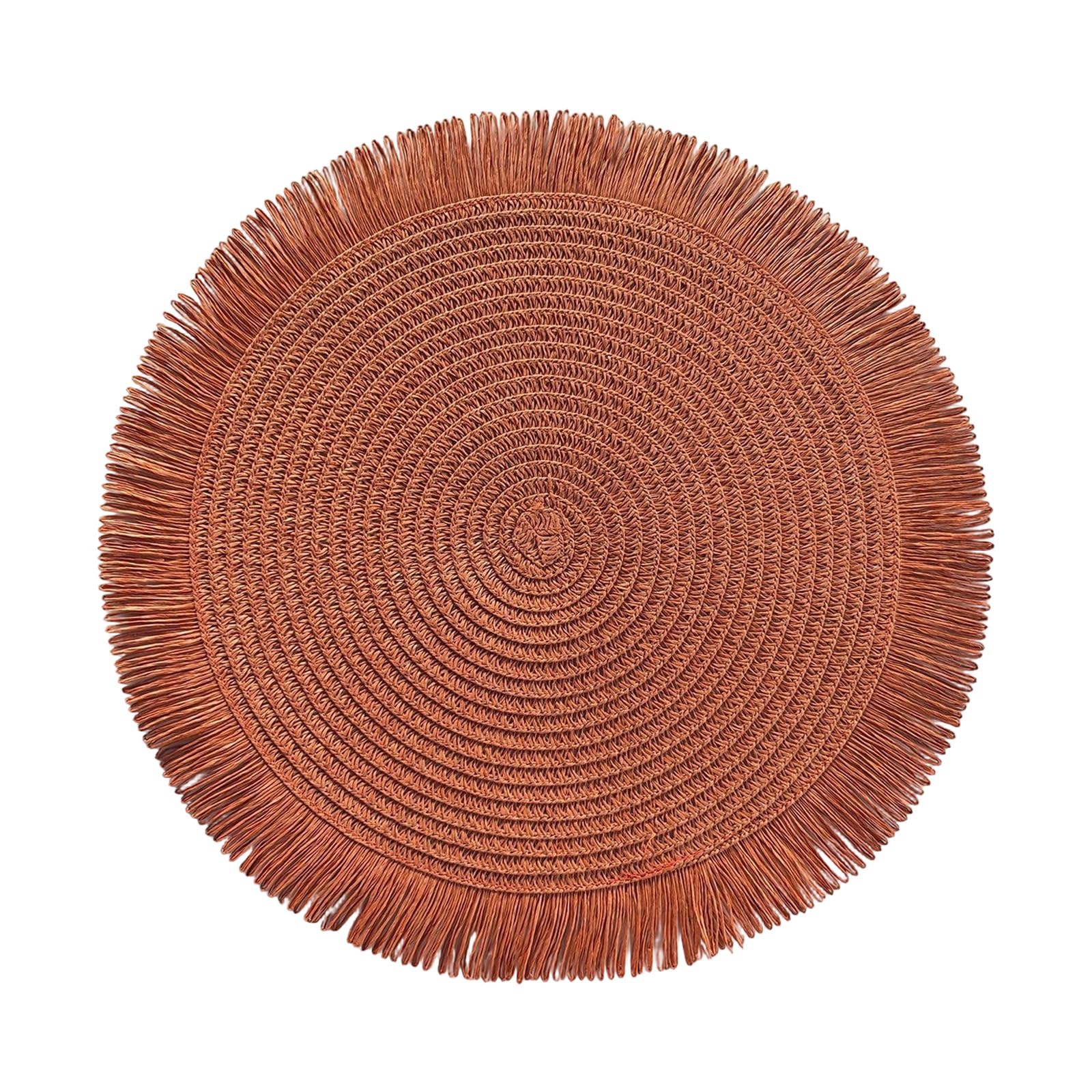 Zxfdsfdbnm Special Decorated Edged Placemat for Elegant Dining and Safe Round Place Mats Fringed Table Mats