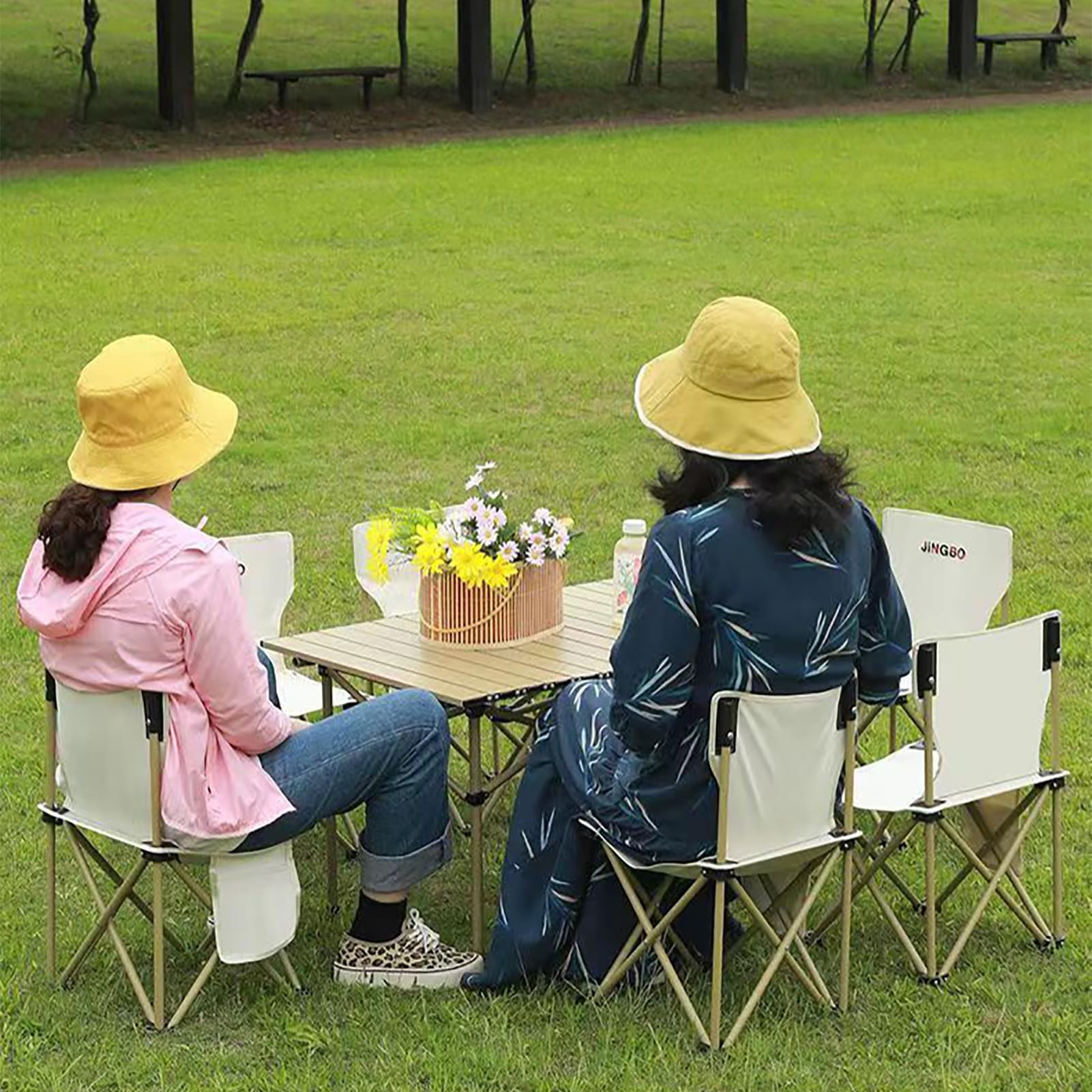 Tavolino Portatile Ripiegabile con Borsa 120x52x50cm, Tavolo da Pieghevole Regolabile in Altezza, Tavolo da Campeggio Leggero, Stable Salvaspazio, per Picnic, Spiaggia, Viaggi, Pesca, Esterni