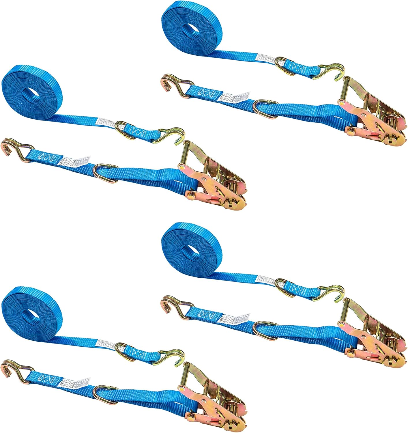 US Cargo Control Ratchet Tie Down Strap, 1 Inch x 20 Foot