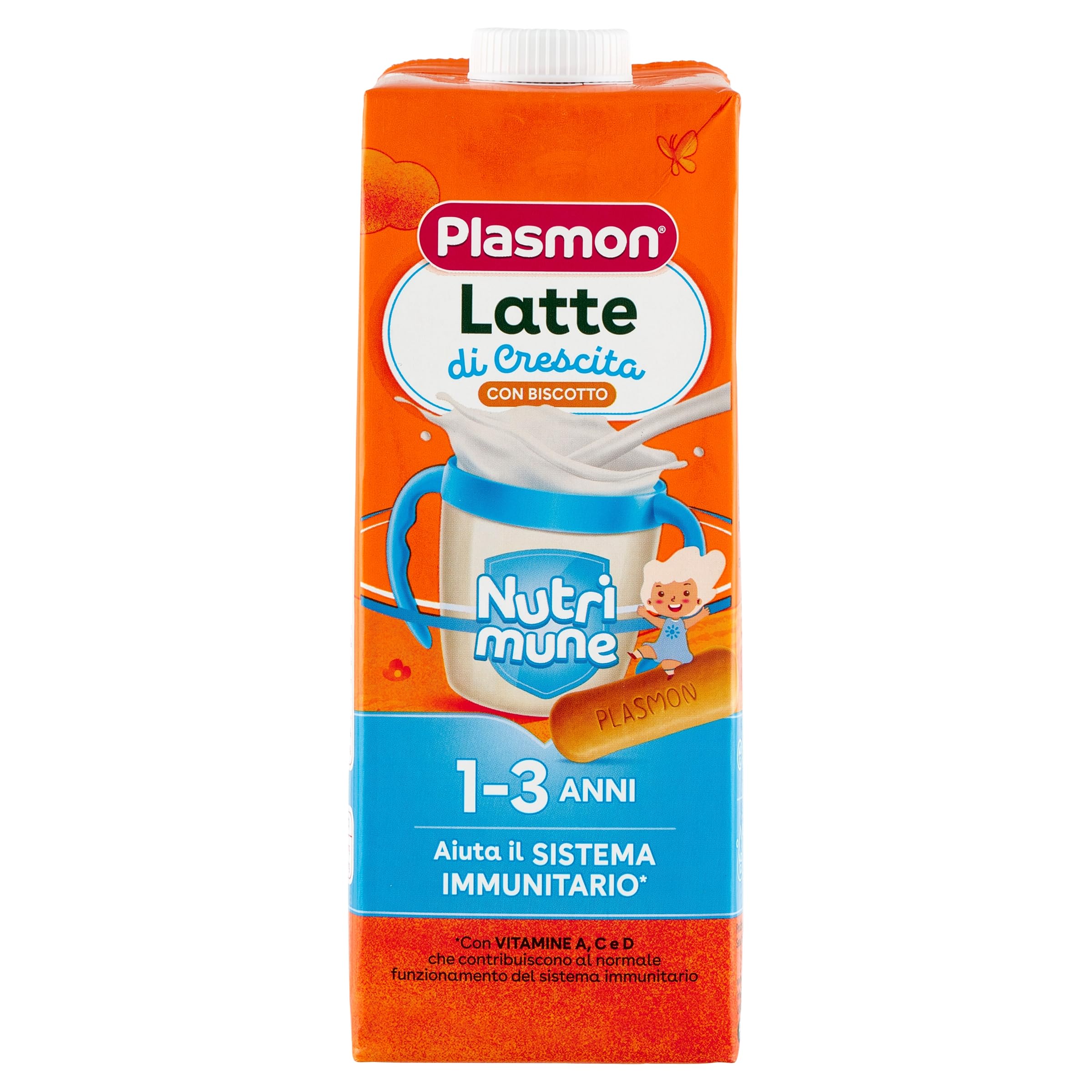 liquido latte e biscotti Plasmon Latte Nutrimune Liquido 12-36 Mesi Biscotto