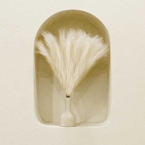 Miniatura 4 de Arreglo de césped sintético de las pampas de 18 pulgadas, tallos de césped pomposo artificiales esponjosos para decoración bohemia chic del hogar