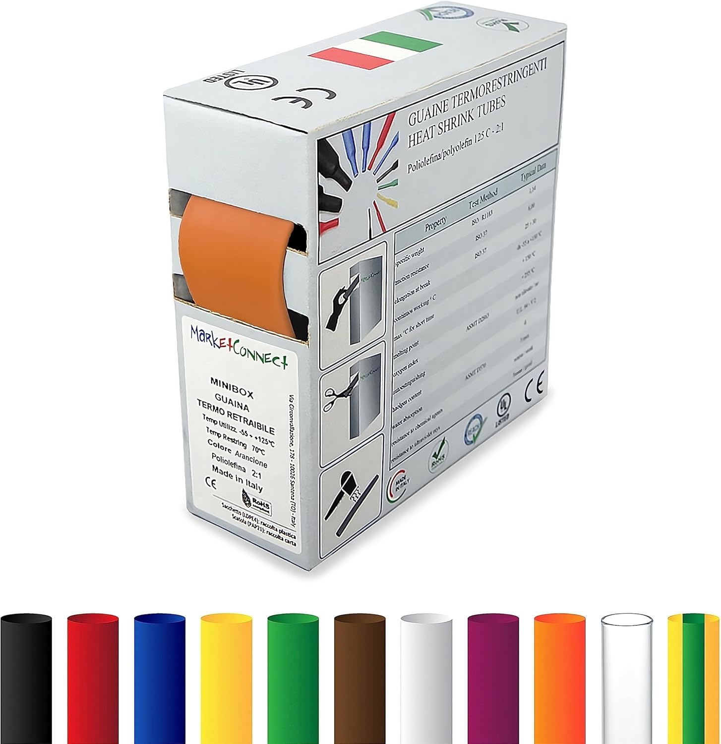 Guaina Termorestringente MarketConnect® - Ø 6,4 Mm, Lunghezza 12 Metri - NERA - Per Cavi Elettrici - Foto 9