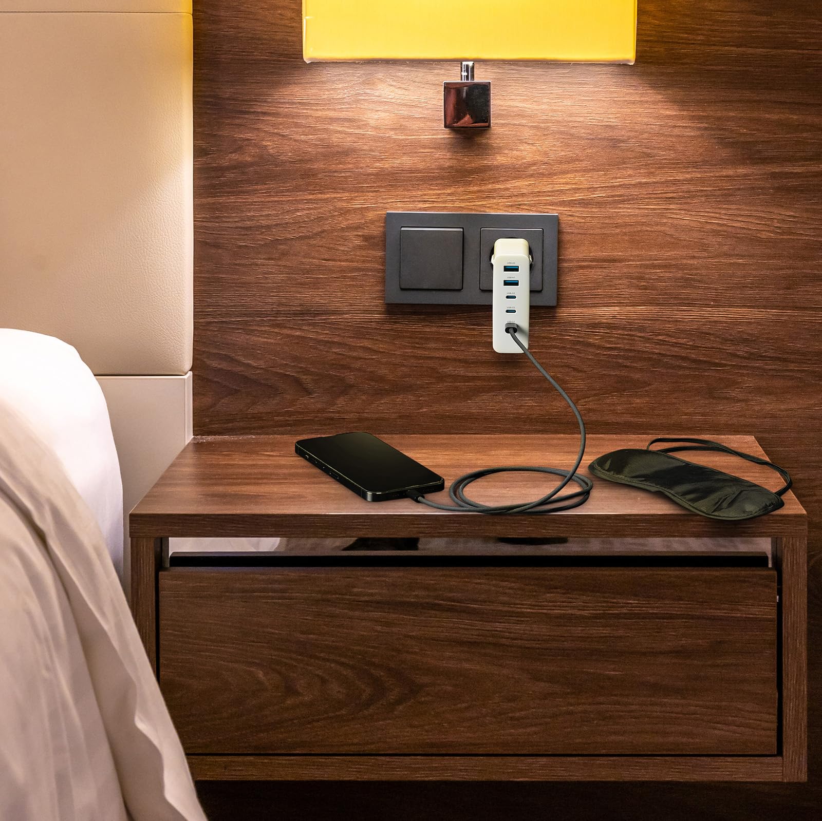 Verico Mojo 140W GaN 5 4OJ-ABGWE1-N1 Cargador USB Toma de pared Corriente de salida máx. 3250 mA 5 x USB, USB-C®