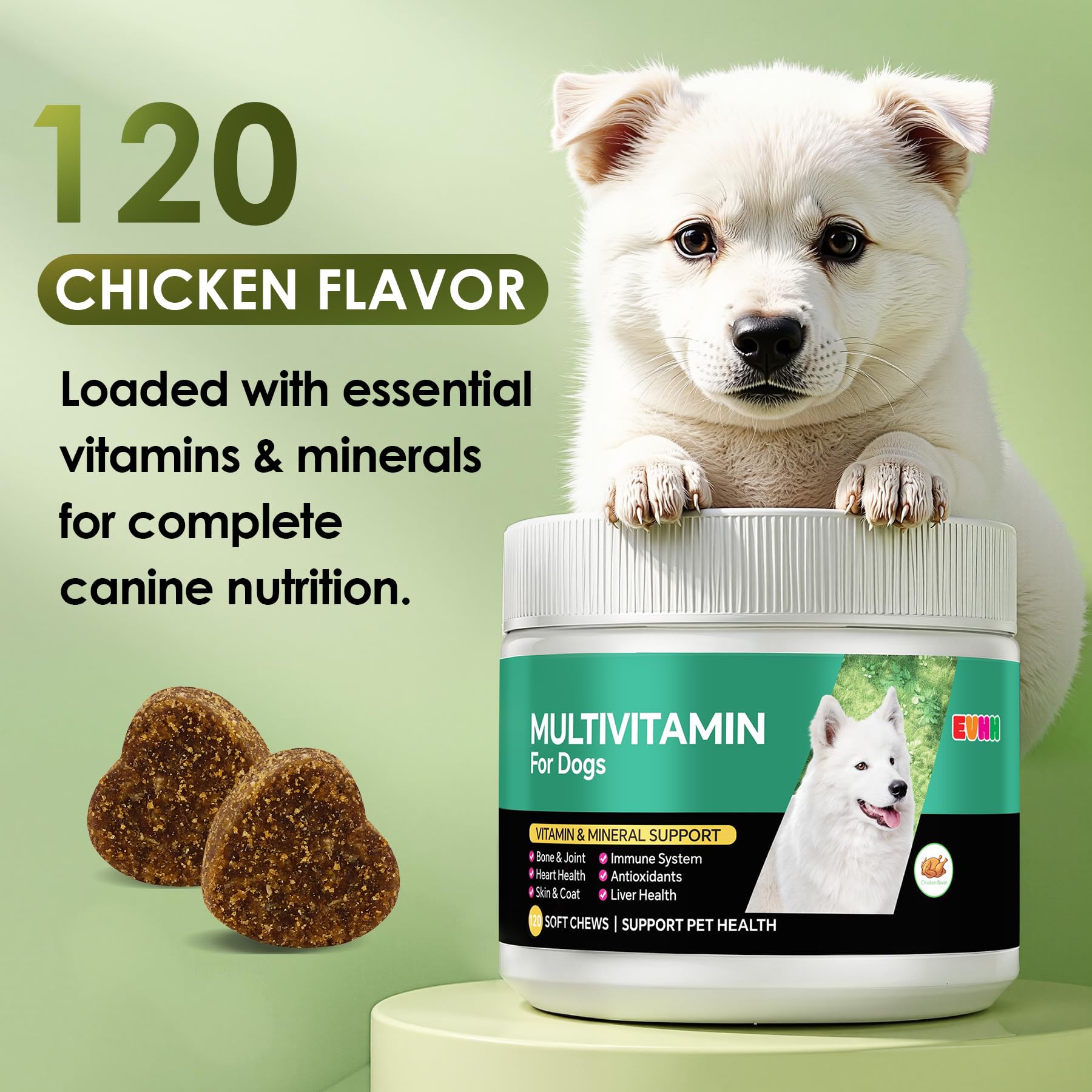 Multivitamin for Dogs, Chicken Flavor, 120 Count — Amazon image 7