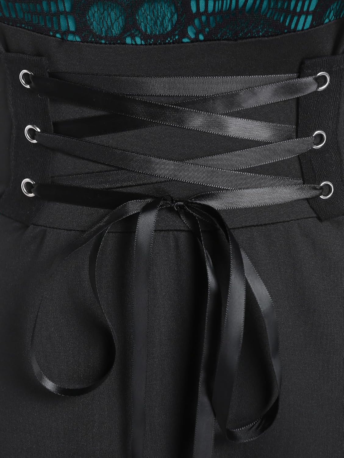 ROSE GAL Womens Plus Size Dresses Wrap V-Neck Gothic Vintage 50S Maxi Dress - Image 4