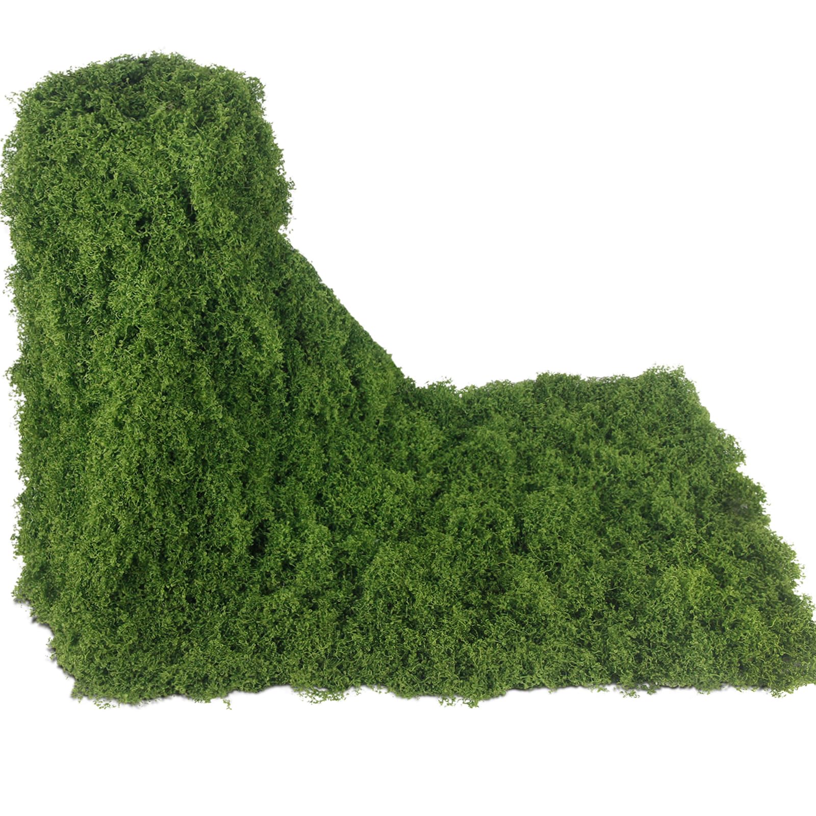 Muschio Finto per Decorazioni 30 x 200 cm Muschio Stabilizzato Nylon Verde Scuro Artificiale Muschio Sintetico per Modellismo Terrario Casa Decori Natale Pasqua Parete